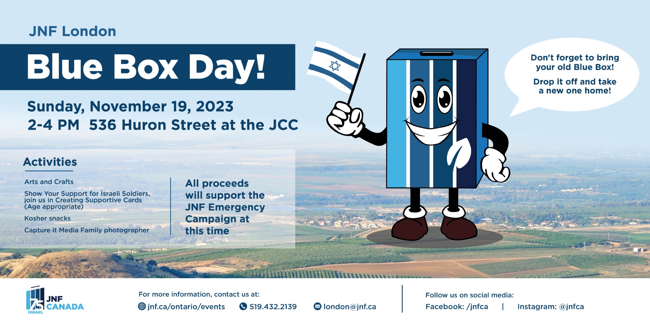 JNF London Blue Box Day