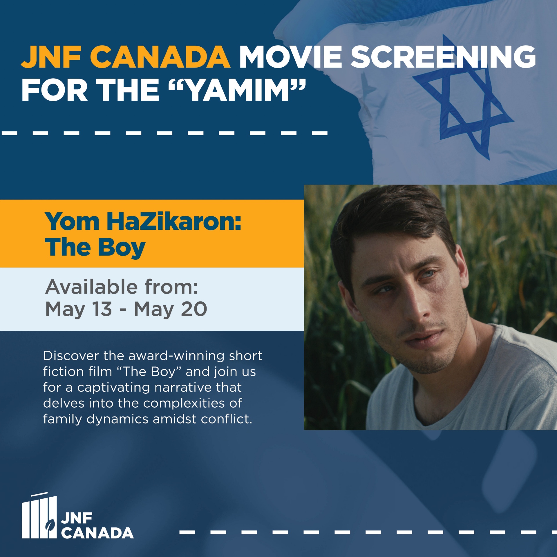 JNF Canada Movie Screening for Yom HaZikaron: The Boy