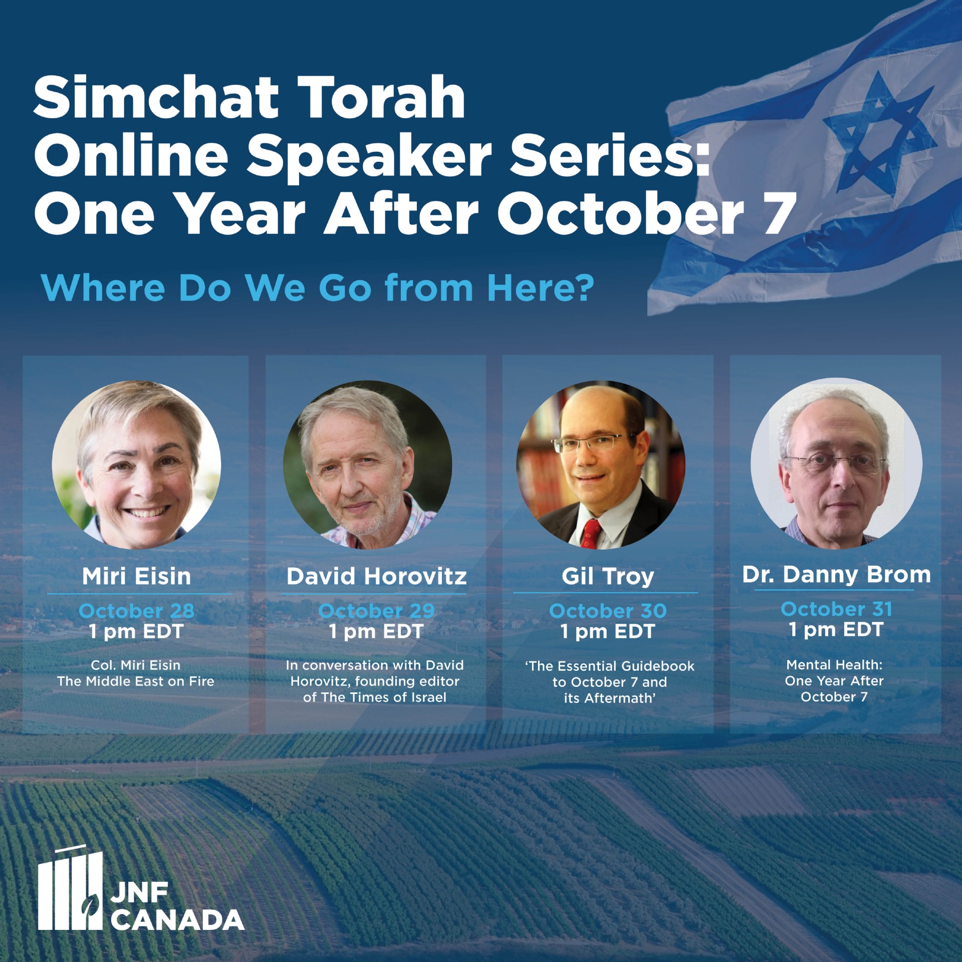 Simchat Torah Online Speaker Series