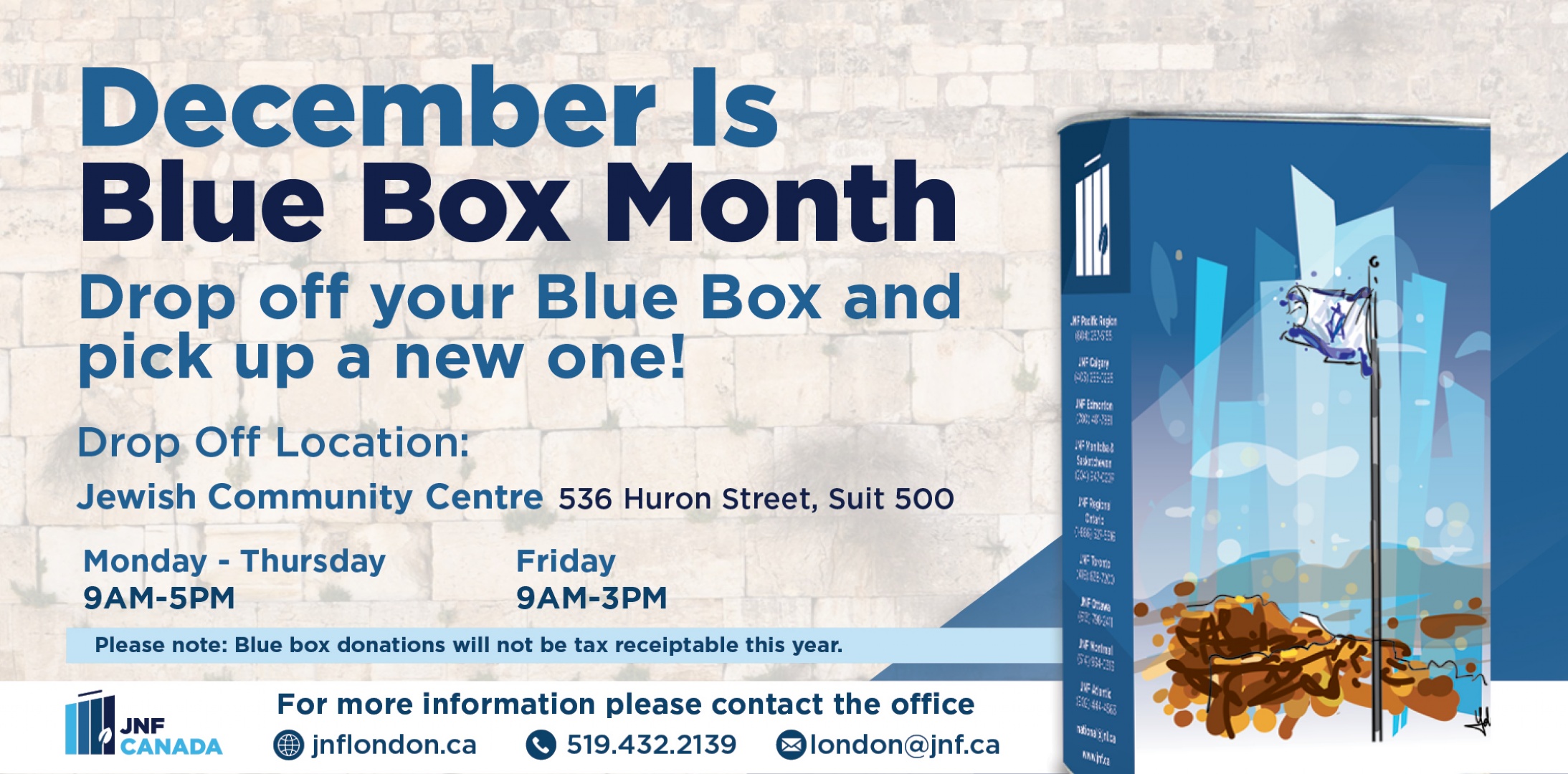 JNF London Blue Box Month