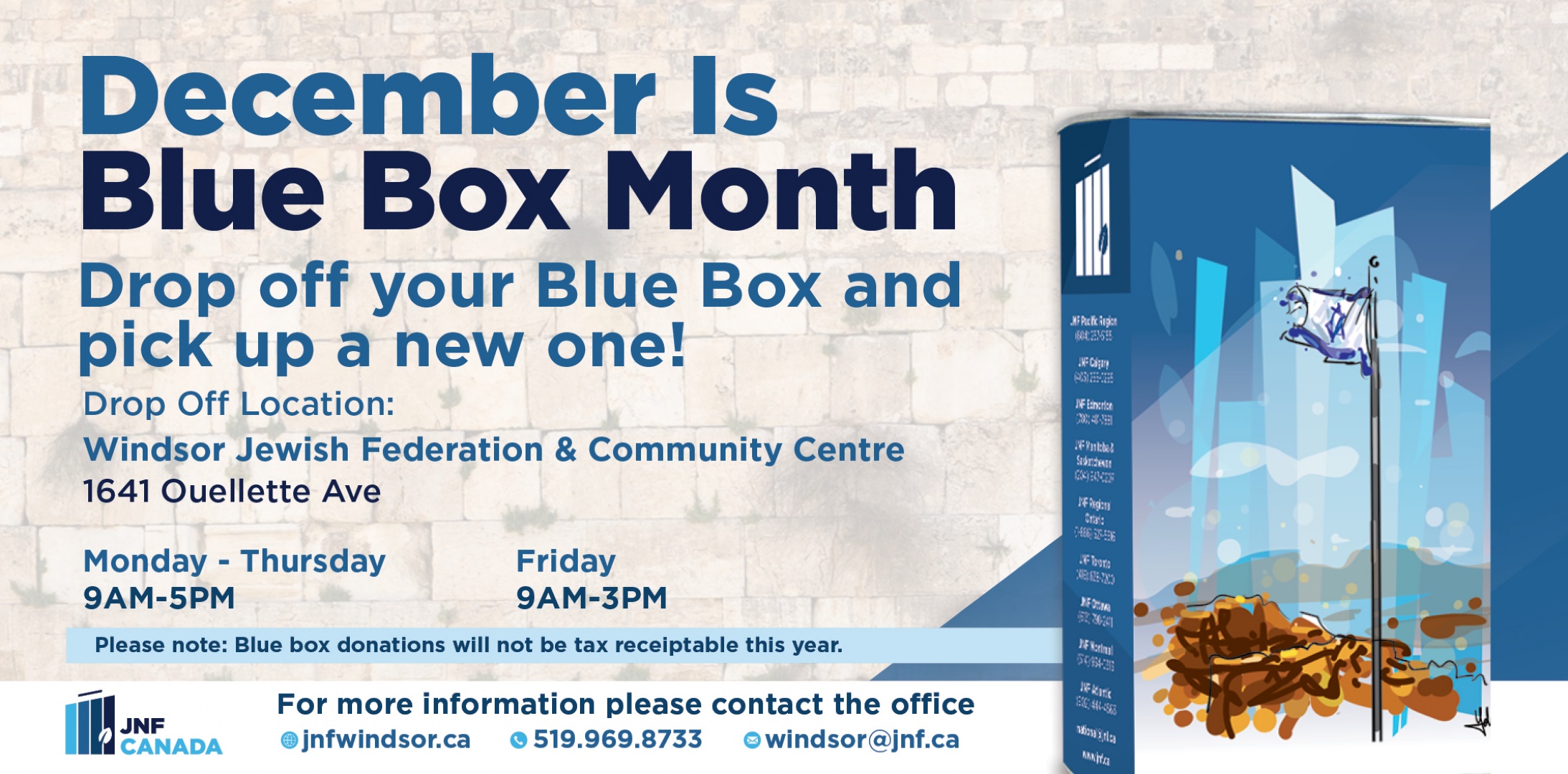 JNF Windsor Blue Box Month